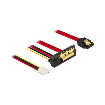 Delock SATA cable & Floppy Buchse,30cm,gew, with Metalclips for zuverlässiges einrasten Delock SATA cable & Floppy Buchse,30cm,gew, with Metalclips for zuverlässiges einrasten