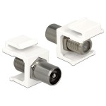 Delock Module Keystone IEC - F, (m-f) Blanc