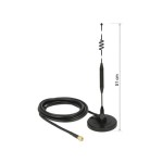 Delock Antenne LTE/LoRA SMA 0.8-2.7GHz 51 cm SMA 5 dBi Rayonnement omni directionnel