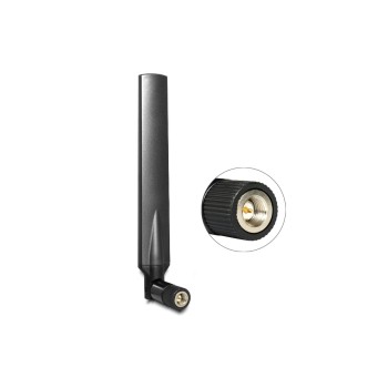 LTE/HSPA/GSM Antenne, SMA-Stecker, black, 1-4dBi Gewinn, with Kippgelenk LTE/HSPA/GSM Antenne, SMA-Stecker, black, 1-4dBi Gewinn, with Kippgelenk