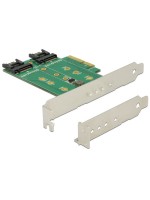 DeLock PCI-Express-x4 Kontroller, 2x M.2 SATA & 1x M.2 NVME PCI-Express