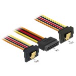 Delock Câble électrique en Y SATA - 2x SATA 15 cm