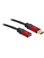 USB3.0 Premium Verlängerungscable,, 2m, black, A-Stecker for A-Buchse