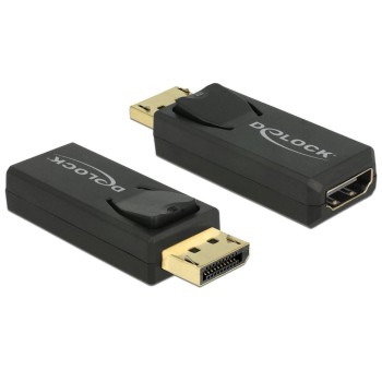 Monitoradapter DP-Stecker for HDMI-Buchse, black, 4K Support, aktiv Monitoradapter DP-Stecker for HDMI-Buchse, black, 4K Support, aktiv