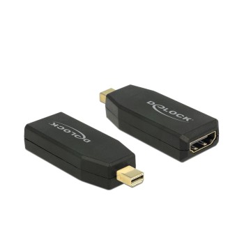 Monitoradapter Mini-DP Stecker- HDMI-Buchse, black, 4K Support, passiv Monitoradapter Mini-DP Stecker- HDMI-Buchse, black, 4K Support, passiv