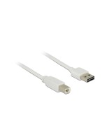 USB2.0-cable Easy A-B: 1m, white, A Stecker beidseitig einsteckbar