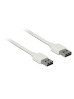 USB2.0-Kabel Easy A-A: 2m, weiss, Beide Stecker beidseitig einsteckbar