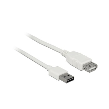 USB2.0-Verlängerungskabel Easy, 5m, weiss, A Stecker beidseitig einsteckbar USB2.0-Verlängerungskabel Easy, 5m, weiss, A Stecker beidseitig einsteckbar