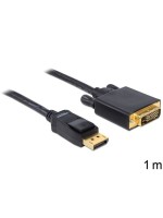 Delock DisplayPort - DVI-D cable, 1m, black, Auflösung bis 1920 x 1200 @ 60 Hz