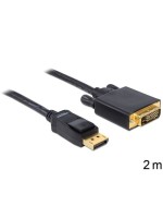 Delock DisplayPort - DVI-D cable, 2m, black, Auflösung bis 1920 x 1200 @ 60 Hz