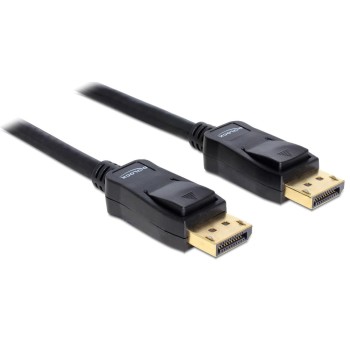 Delock DisplayPort - Displayport cable, 2m, bis 3820 x 2160@60Hz, Pin20 verbunden 3,3V Delock DisplayPort - Displayport cable, 2m, bis 3820 x 2160@60Hz, Pin20 verbunden 3,3V