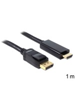 Delock DisplayPort - HDMI Kabel, 1m, Schwarz, Auflösung 1920x1200@60 Hz, passiv