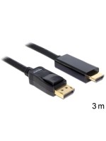 Delock DisplayPort - HDMI Kabel, 3m, Schwarz, Auflösung 1920x1200@60 Hz, passiv