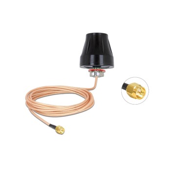 LTE/HSPA/GSM Antenne, SMA-Stecker, white, 2dBi Gewinn, Outdoor Rundstrahl, 1m cable LTE/HSPA/GSM Antenne, SMA-Stecker, white, 2dBi Gewinn, Outdoor Rundstrahl, 1m cable