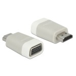 Delock Adaptateur HDMI - VGA sans écrou, blanc