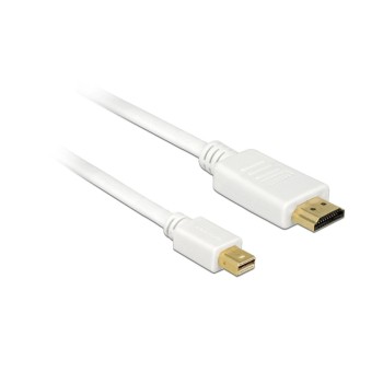 Delock MiniDisplayPort - HDMI, 50cm, Weiss, HDMI-A Delock MiniDisplayPort - HDMI, 50cm, Weiss, HDMI-A