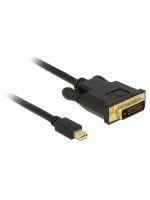 Delock Mini-Displayport - DVI-D, 50cm, Schwarz, Dual-Link, 1920x1200 mit 60Hz