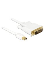 Delock Mini-DisplayPort - DVI-D, 50cm, Weiss, DVI-D 24+1 Duallink