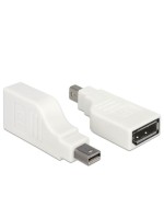 Delock Adaptateur Mini-Displayport - Displayport tourné, blanc