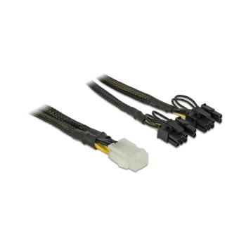 6Pin auf 2x 8Pin oder 2x 6Pin Stromadapter, for PCI-Express Highend Grafikkarten, 30cm