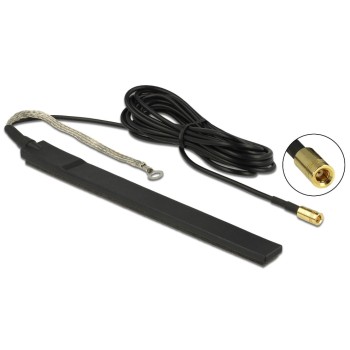 Delock DAB+ Antenne, 174-240Mhz, 23dBi, 5V, SMB Anschluss, 3m cable, Rundstrahl, Kleben Delock DAB+ Antenne, 174-240Mhz, 23dBi, 5V, SMB Anschluss, 3m cable, Rundstrahl, Kleben