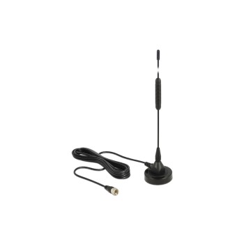 Delock DAB+ Antenne, 174-240Mhz, passiv, F-Stecker, 36.5cm, Outdoor, 2m cable Delock DAB+ Antenne, 174-240Mhz, passiv, F-Stecker, 36.5cm, Outdoor, 2m cable