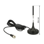 Delock Antenne DAB+ 174 - 240 MHz F-Type 21 dBi Rayonnement omni directionnel