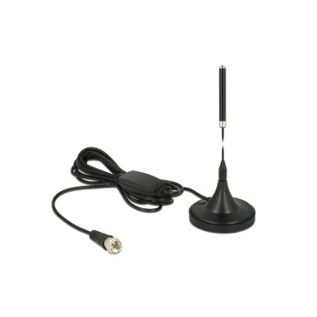 Delock DAB+ Antenne, 174-240Mhz, 21dBi, 5V, F-Stecker, 28.4cm, Outdoor, 2m cable Delock DAB+ Antenne, 174-240Mhz, 21dBi, 5V, F-Stecker, 28.4cm, Outdoor, 2m cable