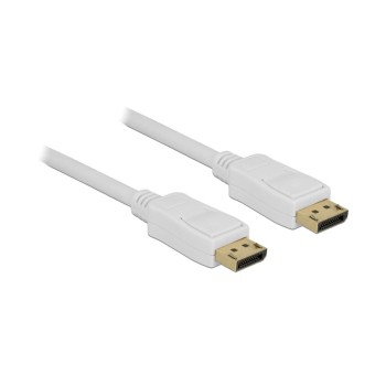 Delock DisplayPort - Displayport cable, 10m, Weiss, Auflösung bis 3820 x 2160 @ 60 Hz Delock DisplayPort - Displayport cable, 10m, Weiss, Auflösung bis 3820 x 2160 @ 60 Hz