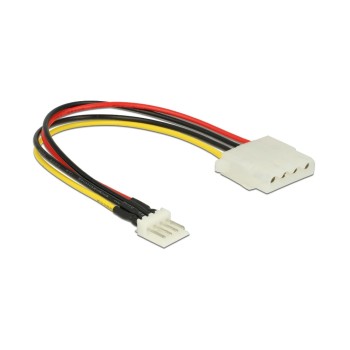 Floppy Stecker - Molex Stromadapter, 15cm, 5&12 Volt,for Molex Endgerät - Floppy Strom