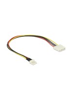Floppy Stecker - Molex Stromadapter , 30cm, 5&12 Volt,for Molex Endgerät - Floppy Strom