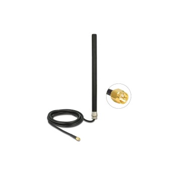 LTE/HSPA/GSM Outdoor Antenne, SMA-Stecker, 3Bi Gewinn, black, 3m cable, Wandmontage LTE/HSPA/GSM Outdoor Antenne, SMA-Stecker, 3Bi Gewinn, black, 3m cable, Wandmontage