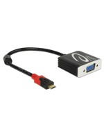 Monitoradapter USB Typ-C  for VGA, 1920x1200, 60Hz, black, DP Alternate Mode