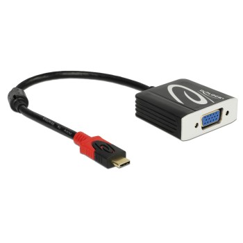 Monitoradapter USB Typ-C  for VGA, 1920x1200, 60Hz, black, DP Alternate Mode Monitoradapter USB Typ-C  for VGA, 1920x1200, 60Hz, black, DP Alternate Mode