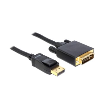 Delock DisplayPort - DVI-D cable, 5m, black, Auflösung bis 1920 x 1200 @ 60 Hz Delock DisplayPort - DVI-D cable, 5m, black, Auflösung bis 1920 x 1200 @ 60 Hz