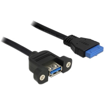 Delock USB3 Pinheader cable intern, 50cm, Pinheader Buchse -USB3 Buchse,verschraubbar Delock USB3 Pinheader cable intern, 50cm, Pinheader Buchse -USB3 Buchse,verschraubbar