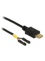USB Stromcable USB-C for 2x Postenbuchse, 10cm