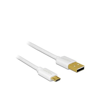 USB2.0-Kabel A-MicroB 3-Set, 30,60,90cm, max. 480Mbps, Typ-C, weiss