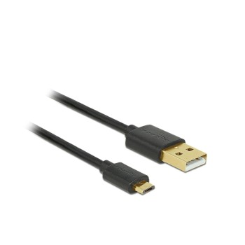 USB2.0-Kabel A-MicroB 3-Set, 30,60,90cm, max. 480Mbps, Typ-C, schwarz