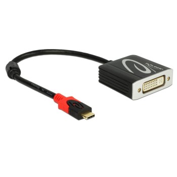 Monitoradapter USB Typ-C for DVI, 4K bis 30Hz, black, DP Alternate Mode Monitoradapter USB Typ-C for DVI, 4K bis 30Hz, black, DP Alternate Mode