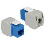 Delock Module Keystone RJ-45 Cat.6, UTP Bleu