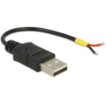 Delock Câble électrique USB USB A - Ouvert 0.1 m