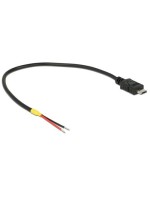 Delock USB Micro-B cable - 2Pol Strom, 15cm, für z.B Raspberry Pi Stromversorgung
