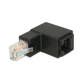 Delock RJ-45 Winkeladapter, Cat.6, UTP, 90° gewinkelt Delock RJ-45 Winkeladapter, Cat.6, UTP, 90° gewinkelt