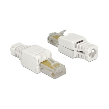 Delock Connecteur RJ45 Cat.5e UTP 2 pièces, sans outil Delock Connecteur RJ45 Cat.5e UTP 2 pièces, sans outil