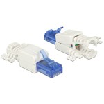 Delock Connecteur RJ45 Cat.6A UTP sans outil, 2 pièces