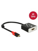 Delock Adaptateur USB-C - HDMI, 4K, 20 cm Noir