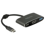 Delock Adaptateur USB-C - HDMI, USB 3.0 Noir