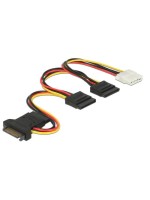 SATA for 3xSATA & 1xMolex Stromadapter, 20cm, unterstützt 5 and 12 Volt