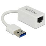 Delock Adaptateur réseau USB-A - RJ45 1Gbps, Blanc